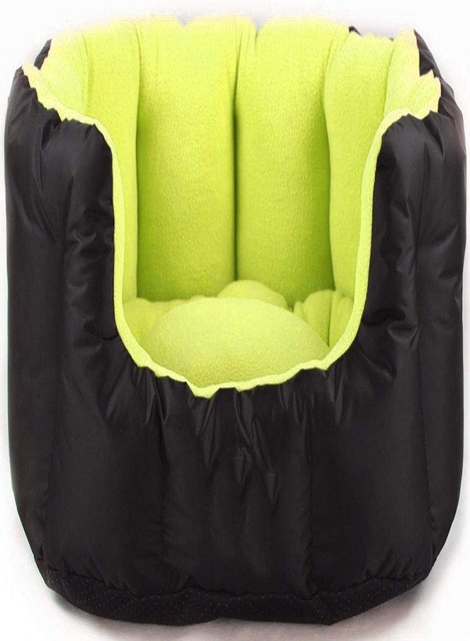KOZI PET Reversable Dual Color red & Black Ultra Soft Ethnic desingner Bed for Dog & cat (Export Quality) (Small, Green) - Image 1